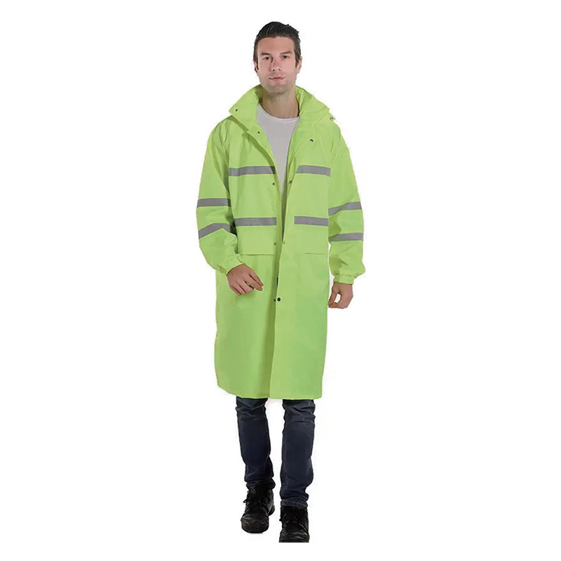 PVC pončo pláštěnka s reflexními liniemi